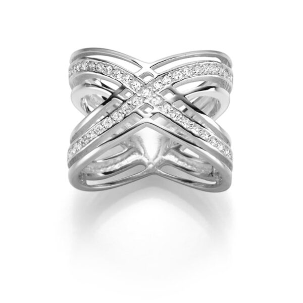 Ring "Patty" aus 925 Sterling Silber mit Zirkonia