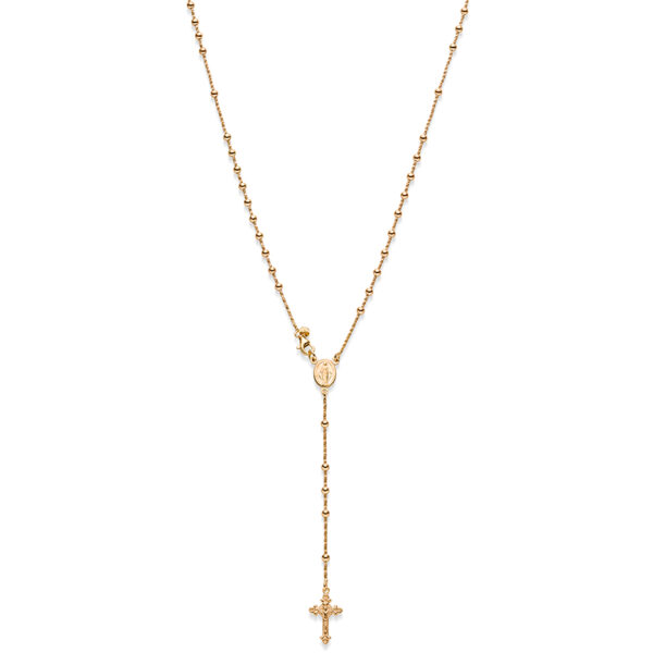 Kette Rosenkranz Sicilia 925 Sterling Silber goldplattiert