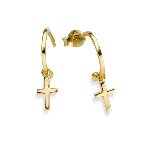 Ohrringe "Lisa II" aus 925 Sterling Silber, goldplattiert