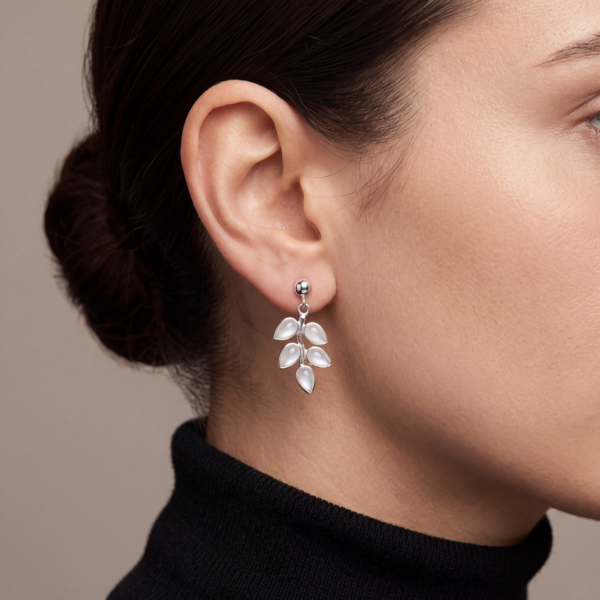 Ohrringe "Olivia" aus 925 Sterling Silber mit Perlmutt