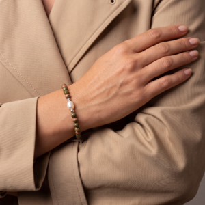 Kugelarmband „Turma“ mit Edelstein aus 925er Sterling Silber