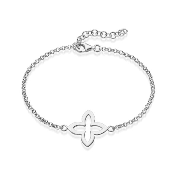 Armband "Coslada"  1er-Blumenmotiv aus  925er Sterling Silber