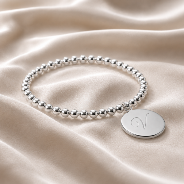 Kugelarmband "Aylin" aus 925 Sterling Silber mit Gravur