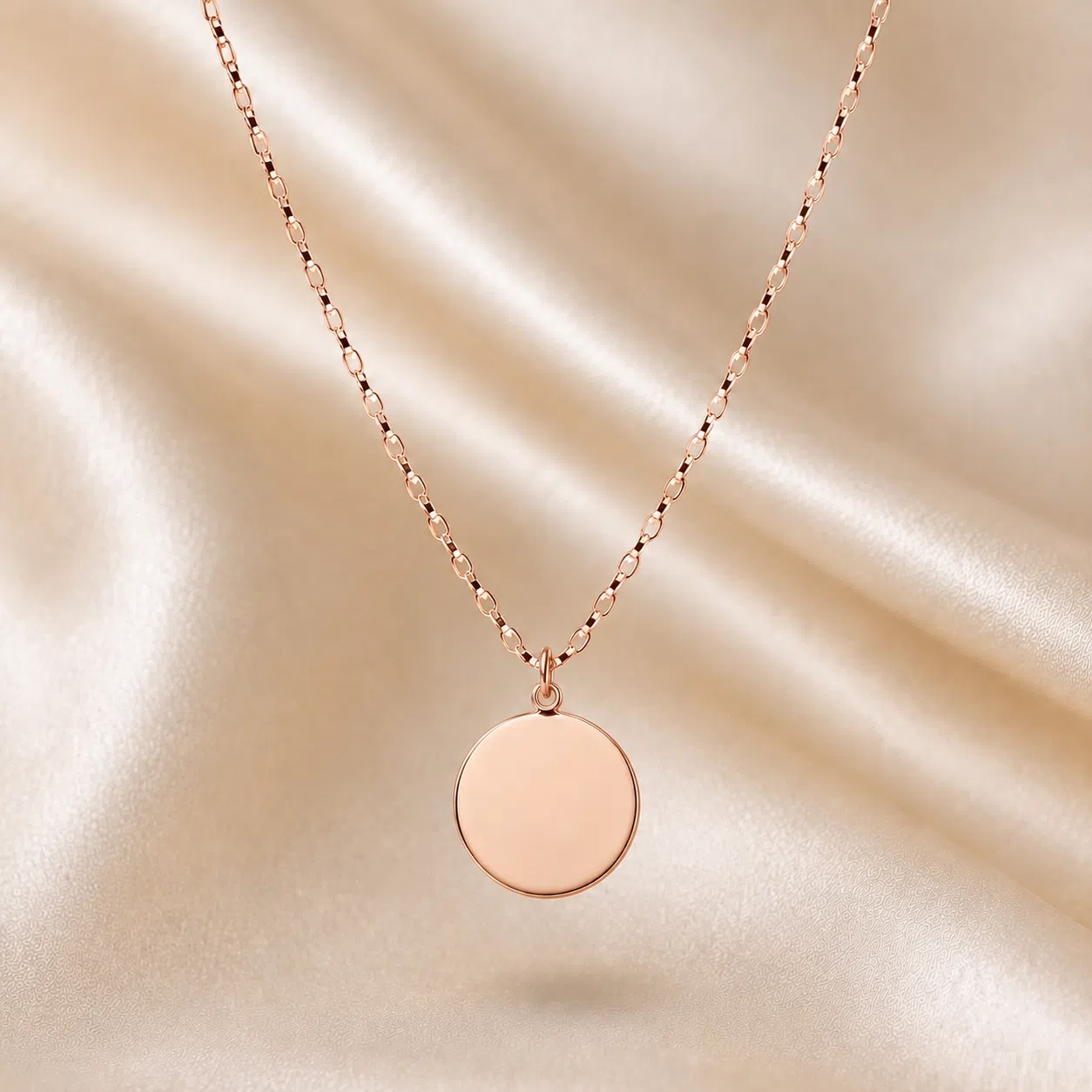 Kette „Calipso“ aus 925 Sterling Silber, roségoldplattiert, mit Gravur