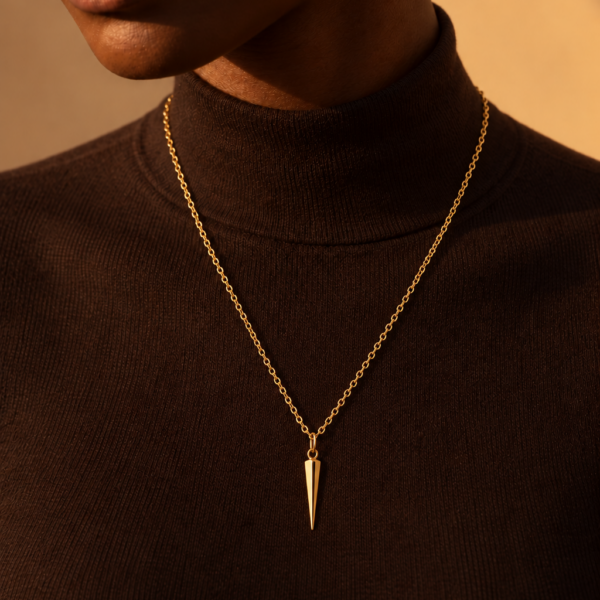Kette "Spike" aus 925 Sterling Silber, goldplattiert