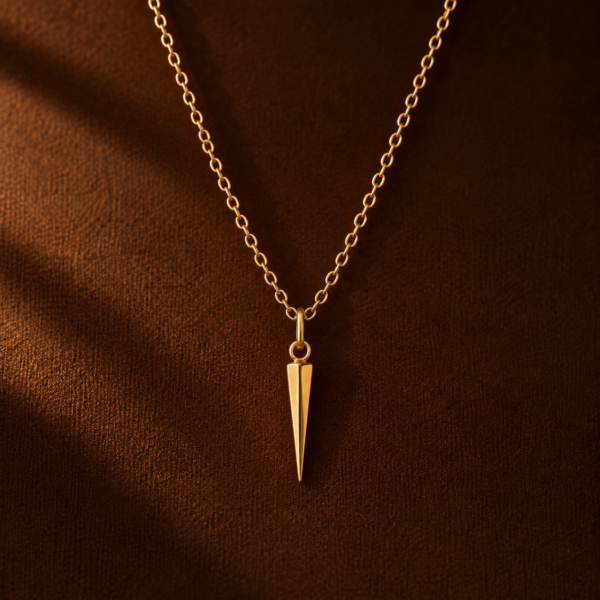 Alternative view of Kette "Spike" aus 925 Sterling Silber, goldplattiert
