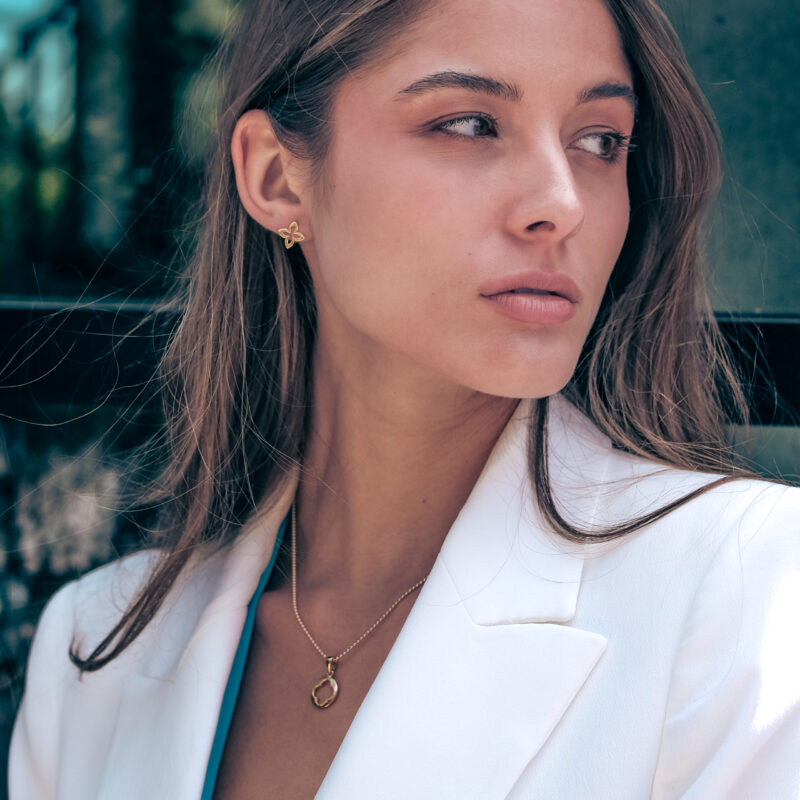 Alternative view of Ohrstecker "Coslada" aus 925 Sterling Silber, goldplattiert