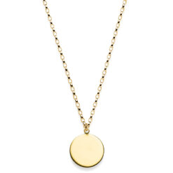 Kette Calipso 925 Sterling Silber goldplattiert mit Gravur