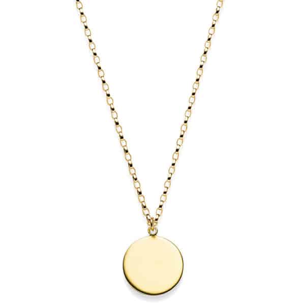 Kette „Calipso“ aus 925 Sterling Silber, goldplattiert, mit Gravur