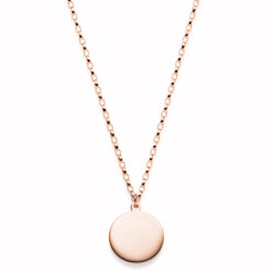 Kette Calipso 925 Sterling Silber roségoldplattiert mit Gravur