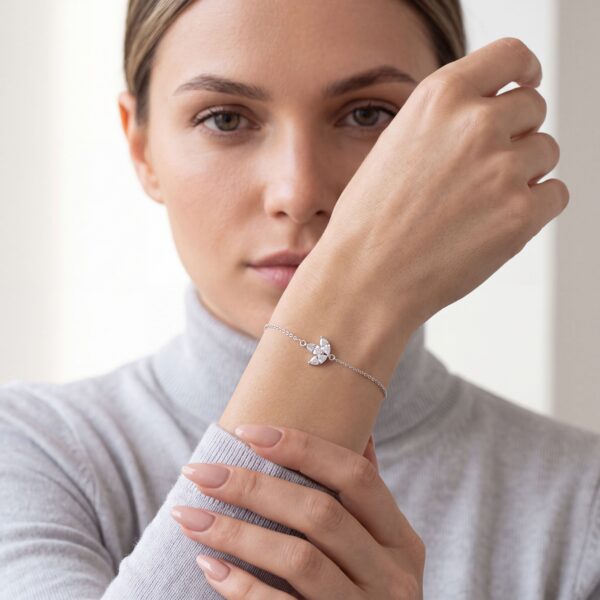 Alternative view of Armband „Liliane“ aus 925er Sterling Silber & weißer Zirkonia