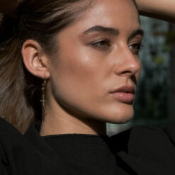 Alternative view of Ohrringe Maradonna 925 Sterling Silber goldplattiert