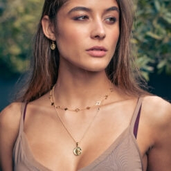 Alternative view of Kette Sky Halbmond Stern 925 goldplattiert