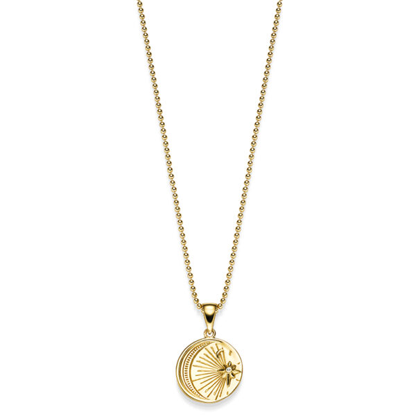 Kette „Sky“ aus 925 Sterling Silber, goldplattiert