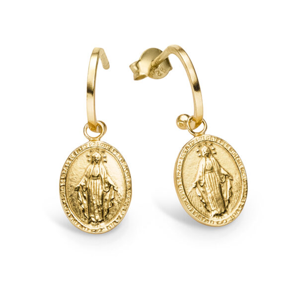 Ohrringe "Fabiana" aus 925 Sterling Silber, goldplattiert