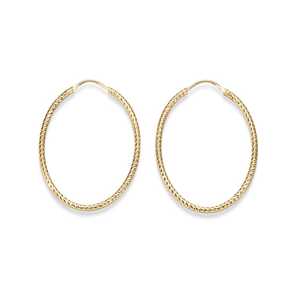Ohrringe "Salinas" (L) aus 925 Sterling Silber, goldplattiert