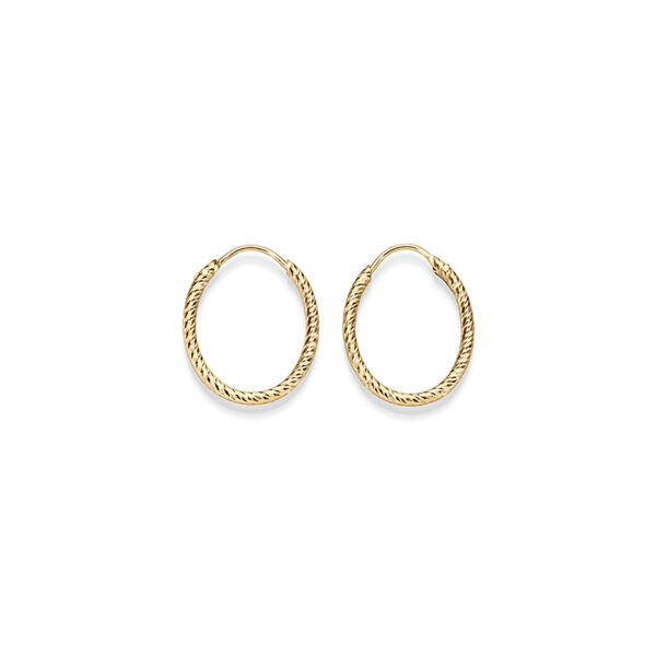 Ohrringe "Salinas" (S) aus 925 Sterling Silber, goldplattiert