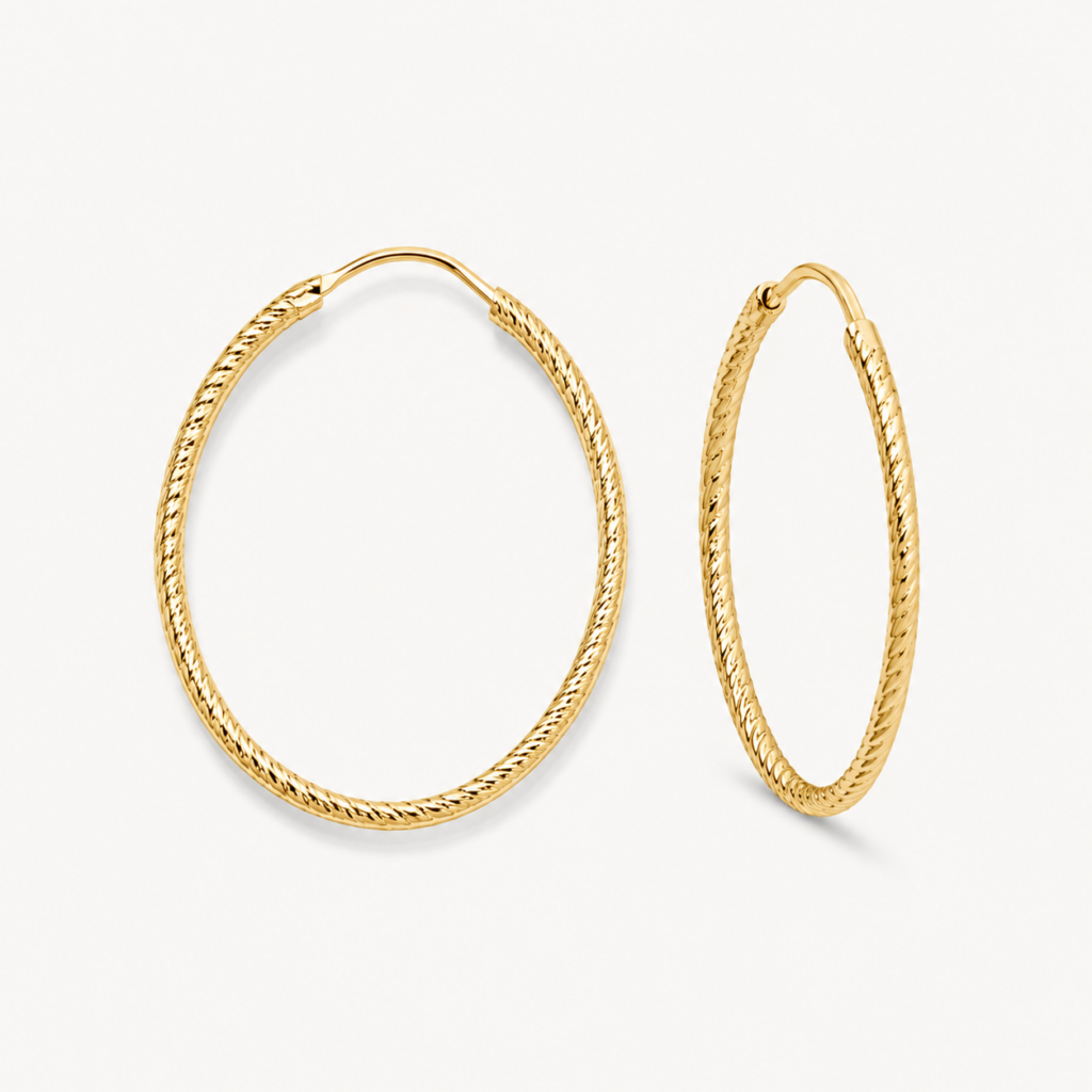 Ohrringe "Salinas" (L) aus 925 Sterling Silber, goldplattiert
