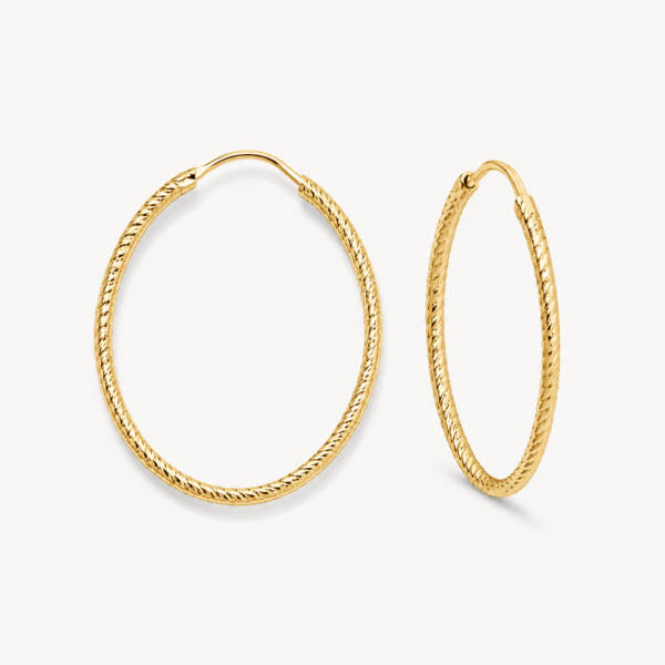 Ohrringe "Salinas" (L) aus 925 Sterling Silber, goldplattiert