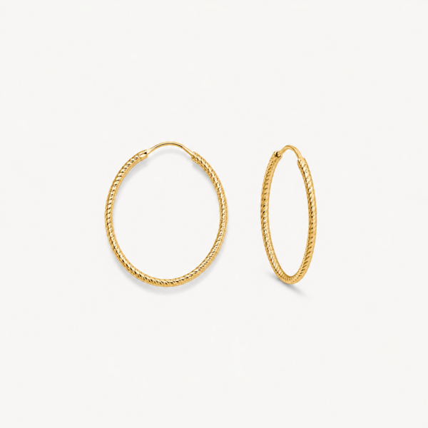 Ohrringe "Salinas" (S) aus 925 Sterling Silber, goldplattiert