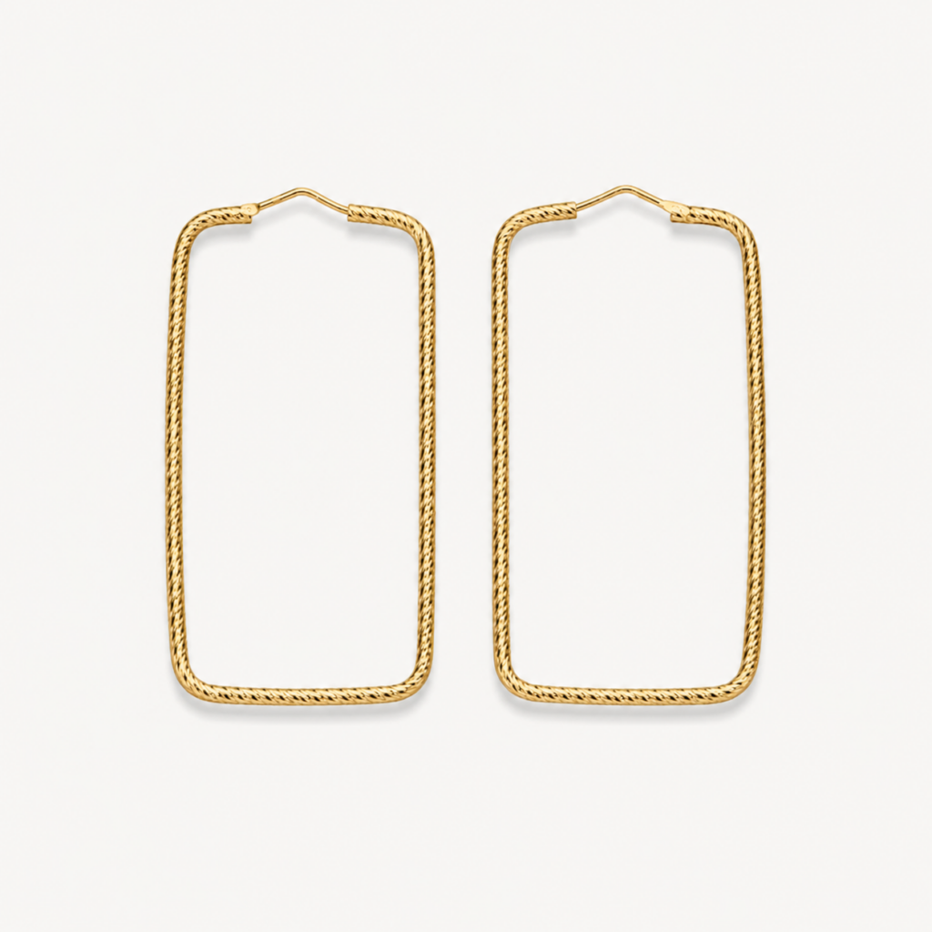 Ohrringe "Triana" (M) aus 925 Sterling Silber, goldplattiert