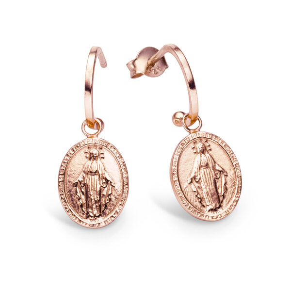 Ohrringe "Fabiana" aus 925 Sterling Silber, roségoldplattiert