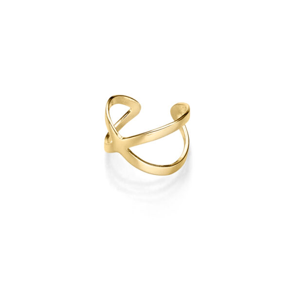 Ear Cuff „Xena“ aus 925er Sterling Silber, goldplattiert