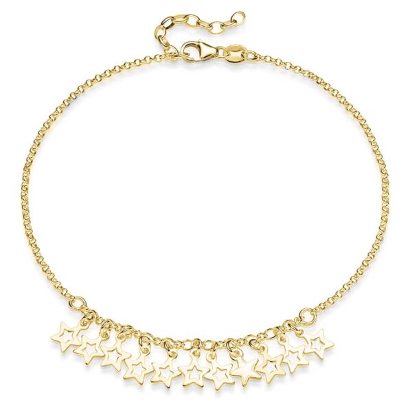 Fusskette Pia 925 Sterling Silber goldplattiert