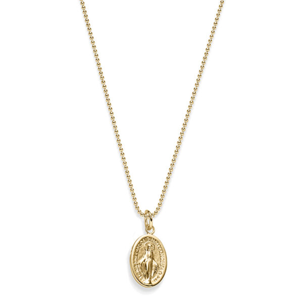 Kette "Madonna" aus 925 Sterling Silber, goldplattiert