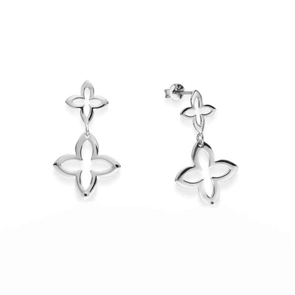 Ohrringe „Mini Coslada“ mit 2er-Blüte aus 925 Sterling Silber