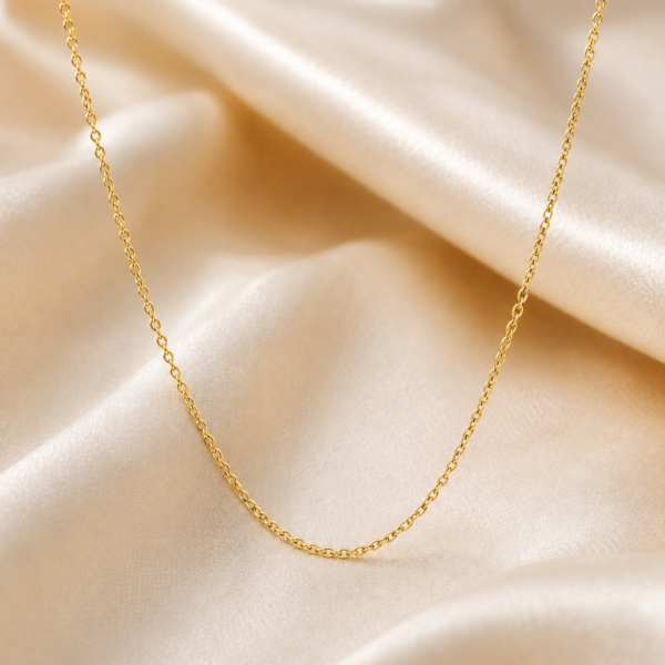 Rollokette 925 Sterling Silber goldplattiert