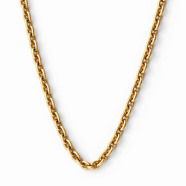 Rollokette 925 Sterling Silber goldplattiert