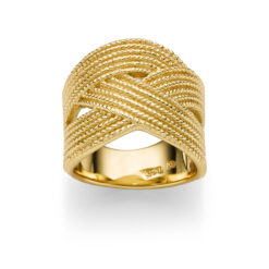 Ring Evil 925 Sterling Silber goldplattiert