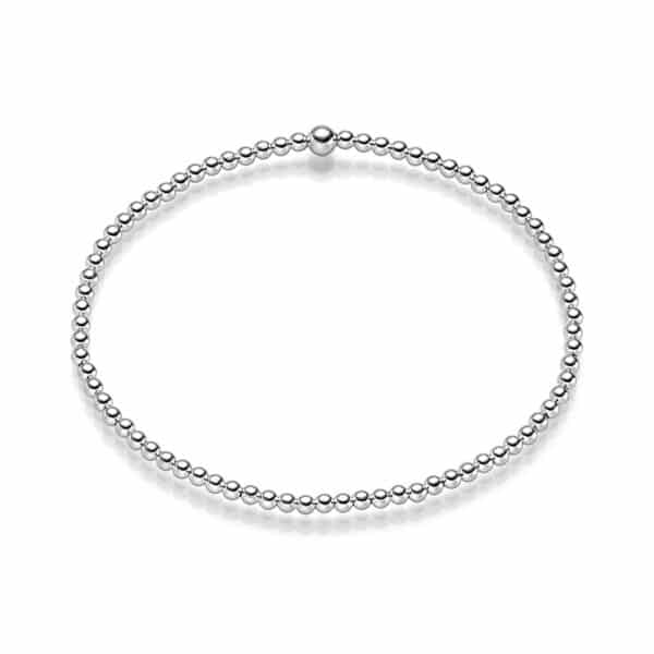 MEN Kugelarmband „Zoe“ aus 925er Sterling Silber, 3 mm