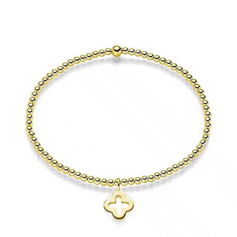 Kugelarmband "Caro" aus 925 Sterling Silber, goldplattiert