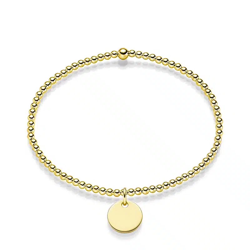 Kugelarmband "Anthea" aus 925 Sterling Silber, goldplattiert