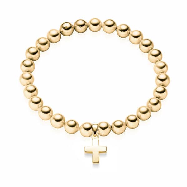 Kugelarmband "Jana" aus 925 Sterling Silber, goldplattiert