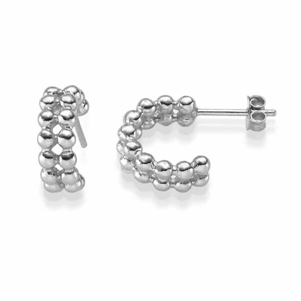 Halbcreolen "Livia" aus 925er Sterling Silber