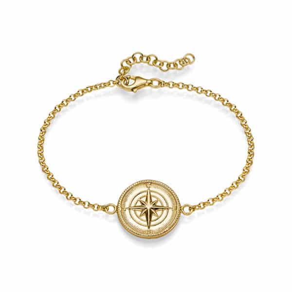 Armband „Violet" aus 925 Sterling Silber, goldplattiert