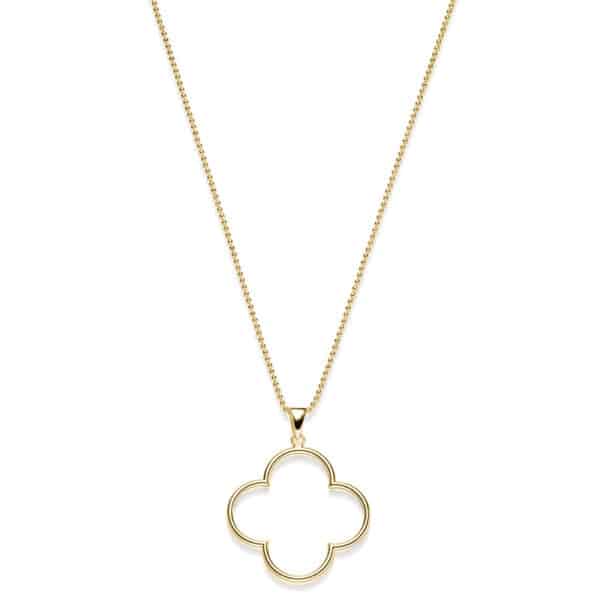 Kette „Columbiana“ groß aus 925er Sterling Silber, goldplattiert
