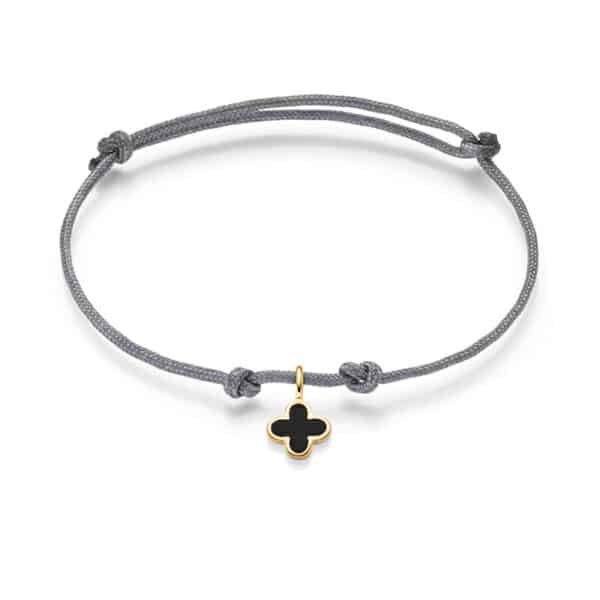 Armband „New York“ Multicolor mit Onyx aus 925er Sterling Silber, goldplattiert