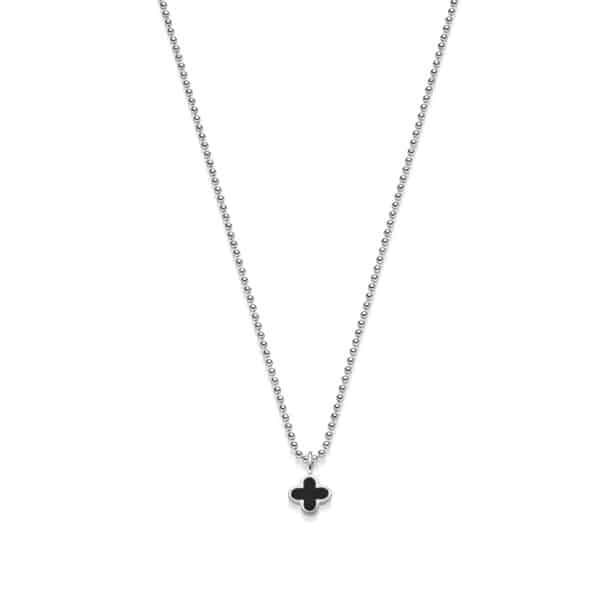 Kette „New York Mini“ mit Onyx aus 925er Sterling Silber
