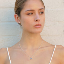 Alternative view of Kette New York Mini Onyx 925 Sterling Silber