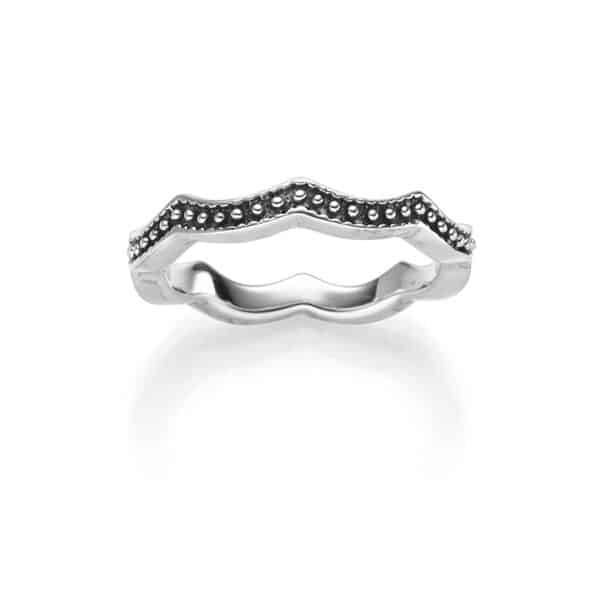 Ring "Acacia" aus 925 Sterling Silber, geschwärzt