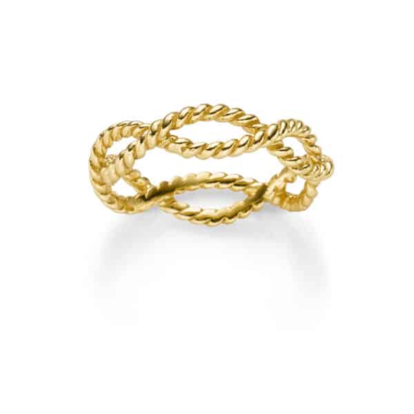 Ring "Amelia" aus 925 Sterling Silber, goldplattiert