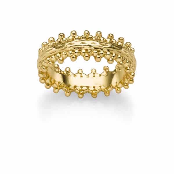 Ring "Aurelia" aus 925 Sterling Silber, goldplattiert