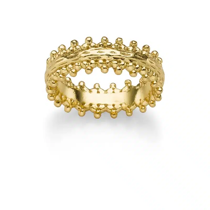 Ring "Aurelia" aus 925 Sterling Silber, goldplattiert