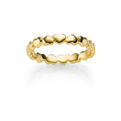 Ring Miranda 925 Sterling Silber goldplattiert