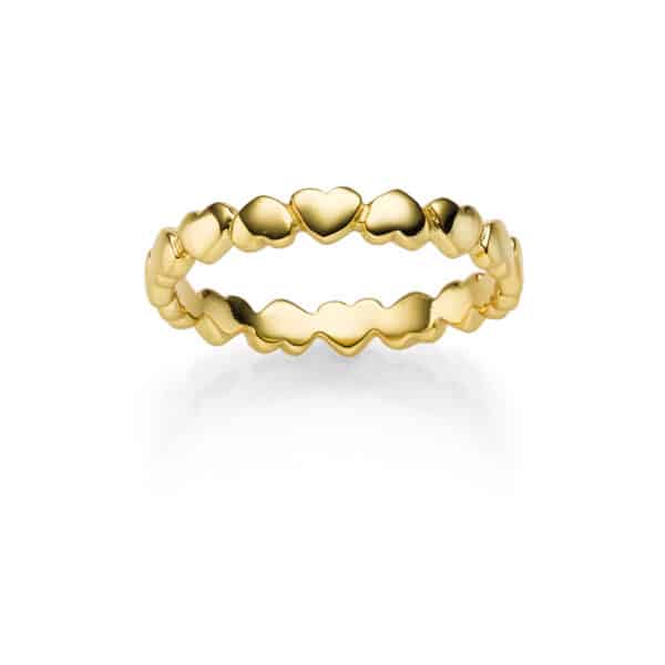 Ring "Miranda" aus 925 Sterling Silber, goldplattiert