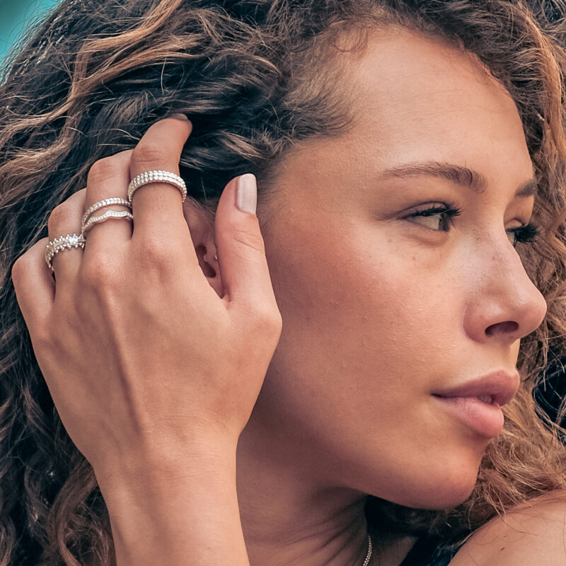 Alternative view of Ring "Damita" 925 Sterling Silber